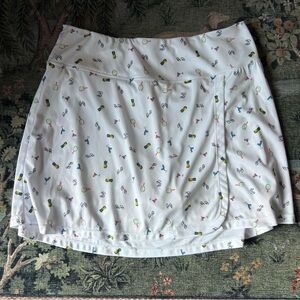 Dink Up pickleball tennis skirt skort  graphic athletic women’s size XL white